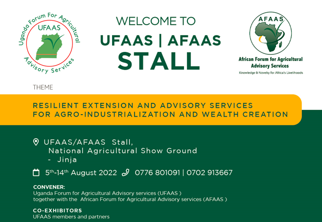 AFAAS, UFAAS and Partners to showcase at the 28th Uganda National Agricultural Show