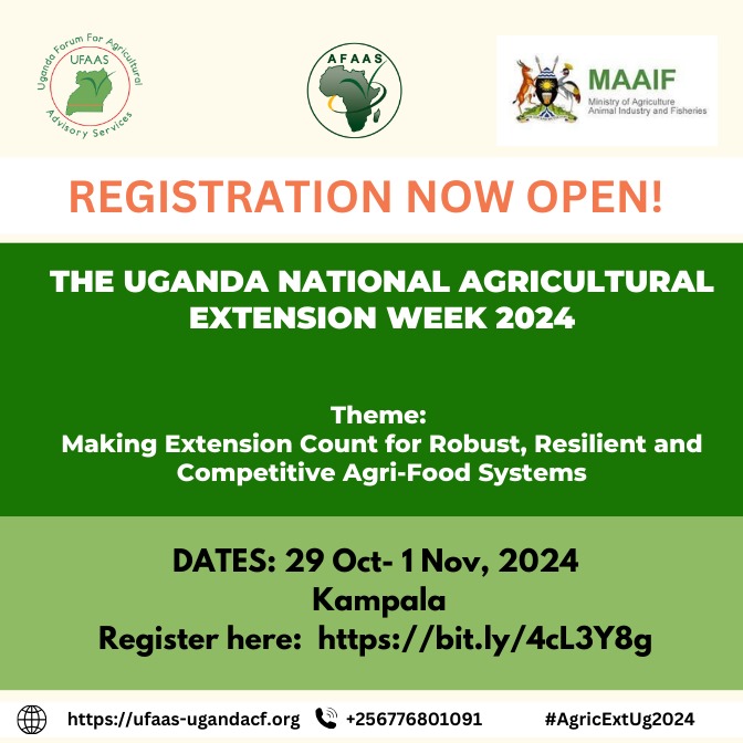 Now Open! Registration for the Uganda National Agricultural Extension Week 2024